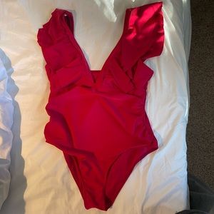 Maternity Ruffle One Piece Swimsuit